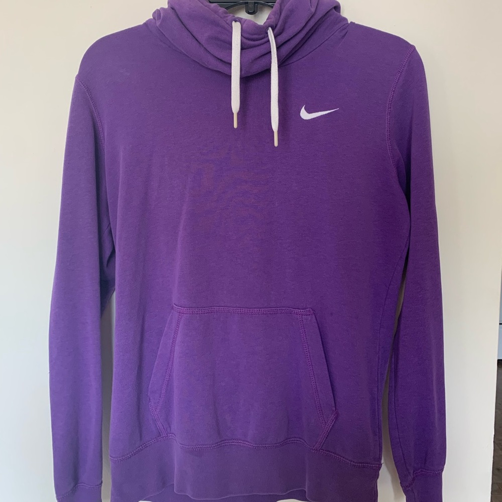 Nike purple cowl neck sweatshirt